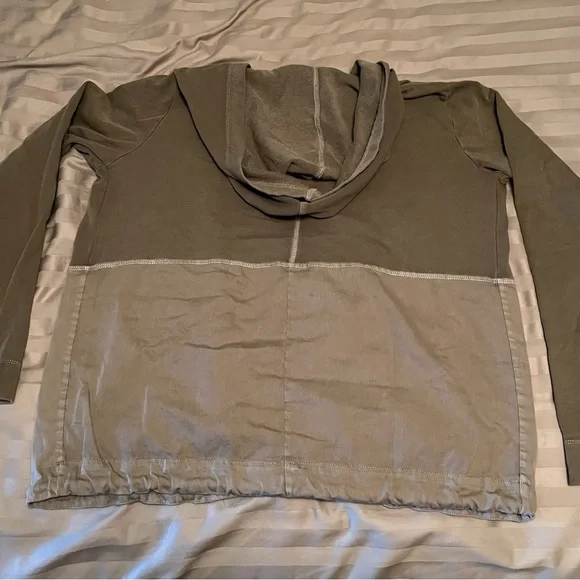 Anthropologie Postmark X-Small Green Open Front Anorak Hooded Jacket - Picture 8 of 15